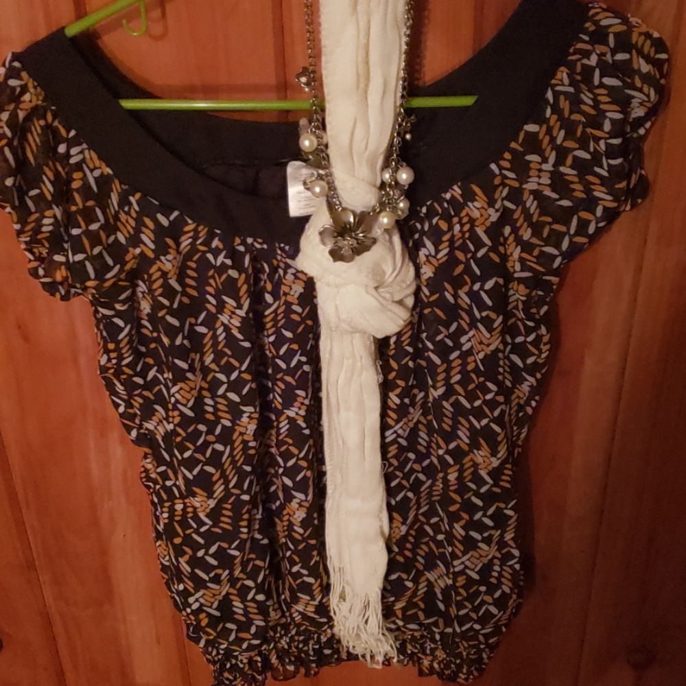 MAURICES/med/blouse type shirt,necklace